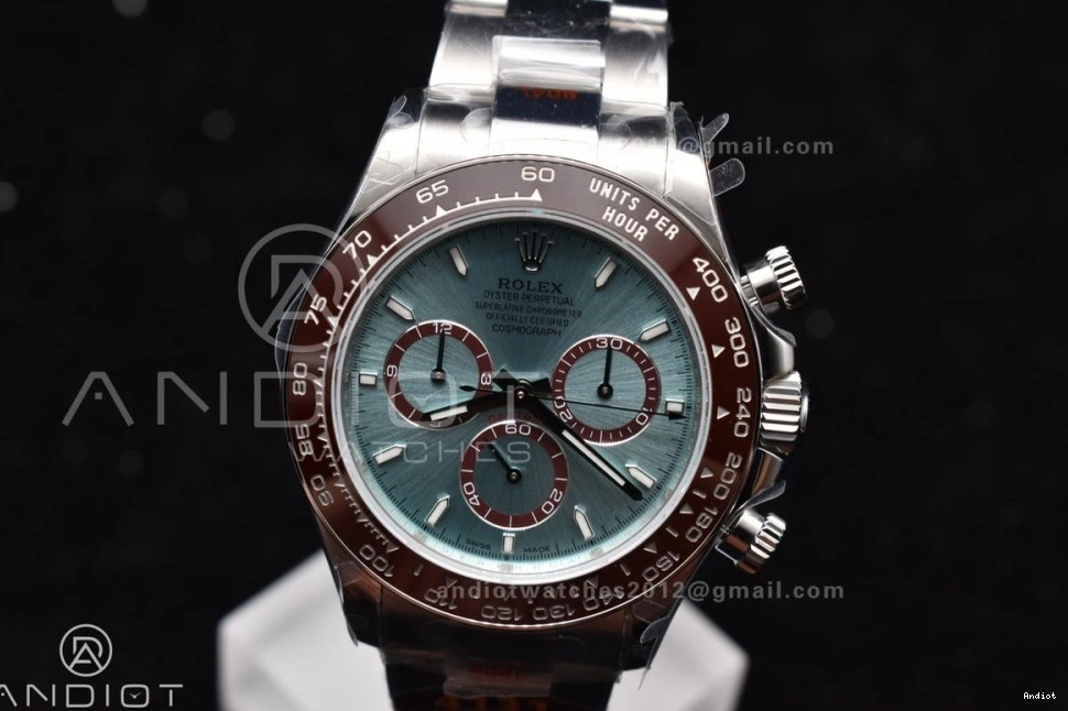 SH4131 Daytona Blue Stick YG QF Braclet Best 1:1 on V5 126506 Marker Dial Ice SS Edition 0218